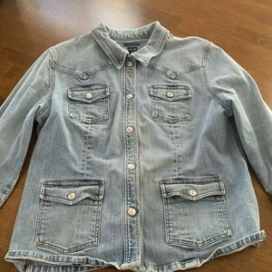 GAP distressed jean jacket